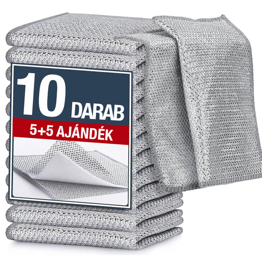 Abrasív szálas dörzskendő edényekhez (5+5 ajándék)