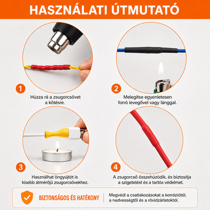 Szett 580 darab zsugorcső